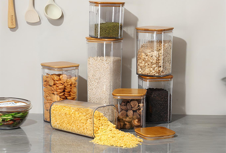 Pantry Jars with Wooden Lids