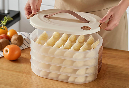 WISHOME Timing Fresh-Keeping Dumpling Box Main Product Image