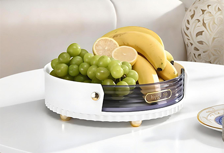 WISHOME 360-Degree Rotating Storage Tray Main Product Image