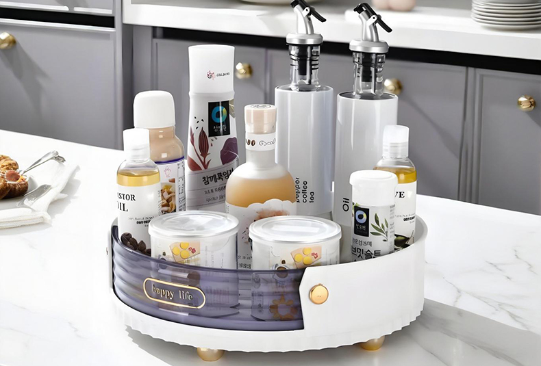 WISHOME 360-Degree Rotating Storage Tray Main Product Image