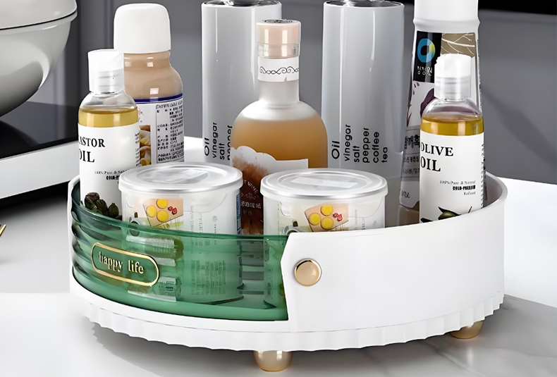 WISHOME 360-Degree Rotating Storage Tray Main Product Image