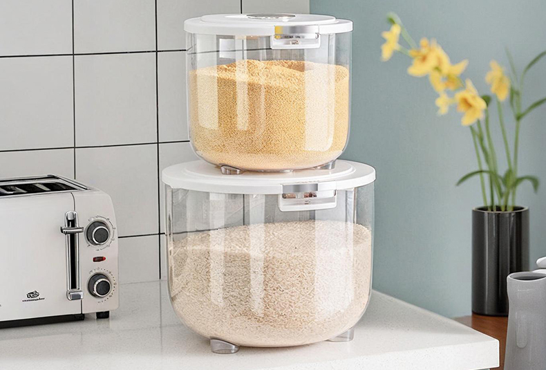 WISHOME Round Airtight Rice Container Main Product Image