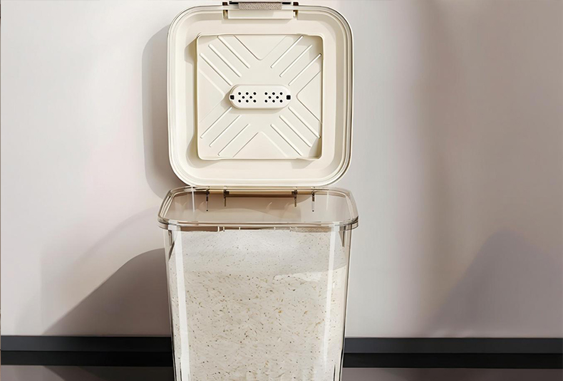 WISHOME Transparent Visible Rice Storage Container Main Product Image
