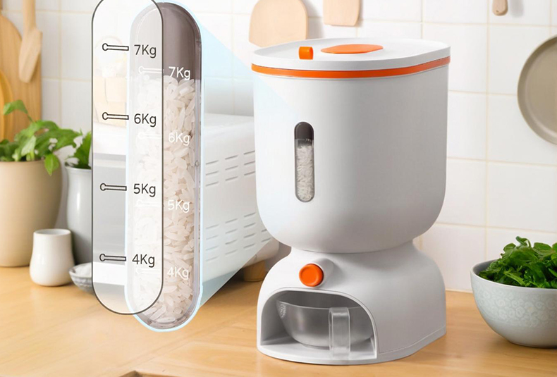 WISHOME Press-Type Rice Dispenser Main Product Image
