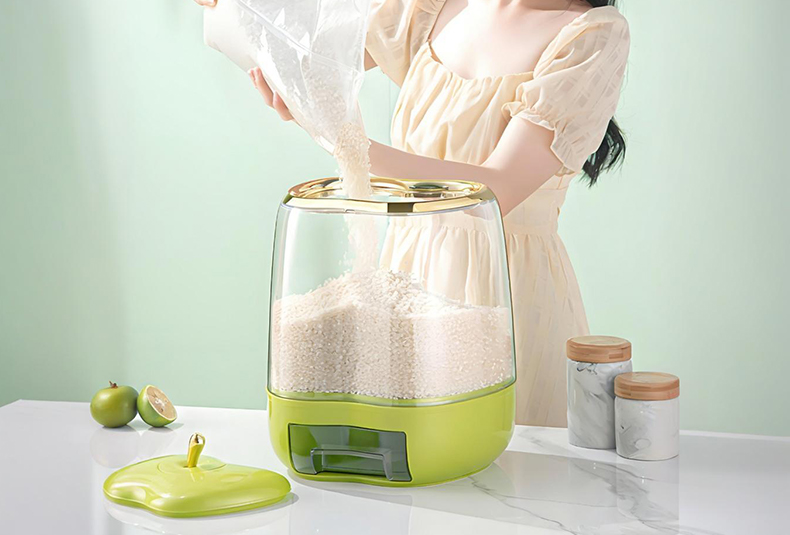 WISHOME Green Apple Rice Container Main Product Image