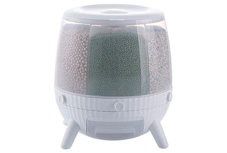 WISHOME Rotating Multi-Grid Grain Storage Container Main Product Image
