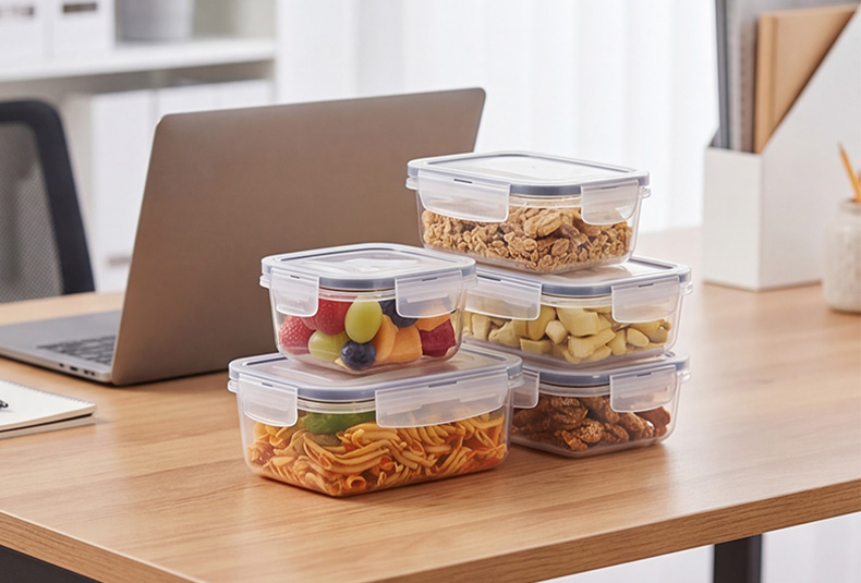 WISHOME BPA-Free Leakproof Plastic Food Storage Containers Main Product Image