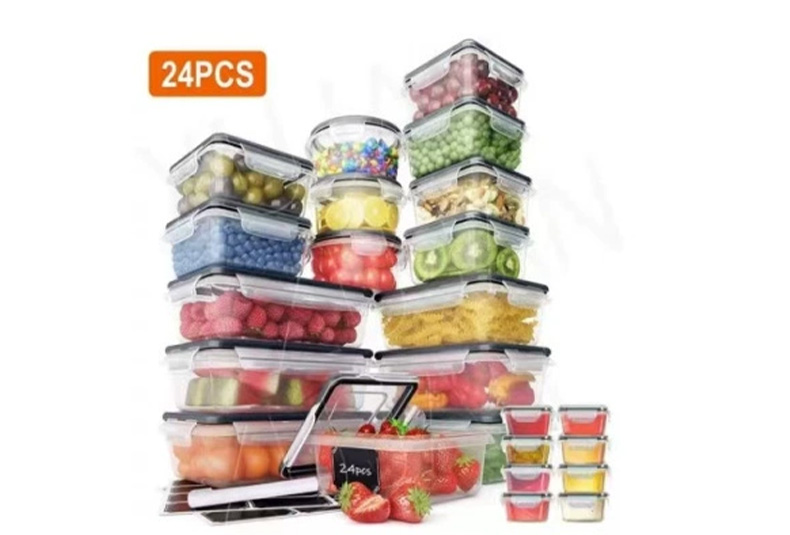 WISHOME BPA-Free Leakproof Plastic Food Storage Containers Main Product Image