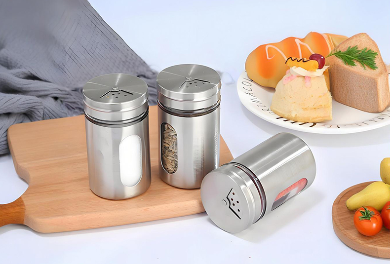 WISHOME Stainless Steel Spice Jar Main Product Image