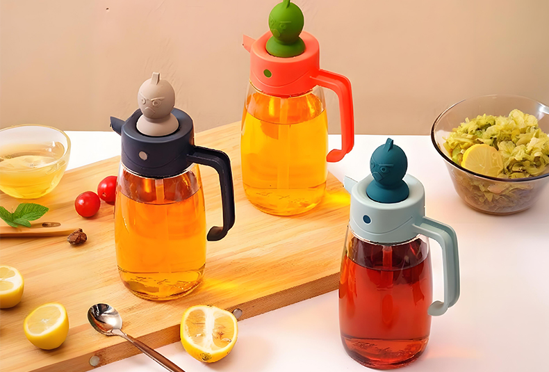 WISHOME Integrated Oil Brush & Pour Bottle