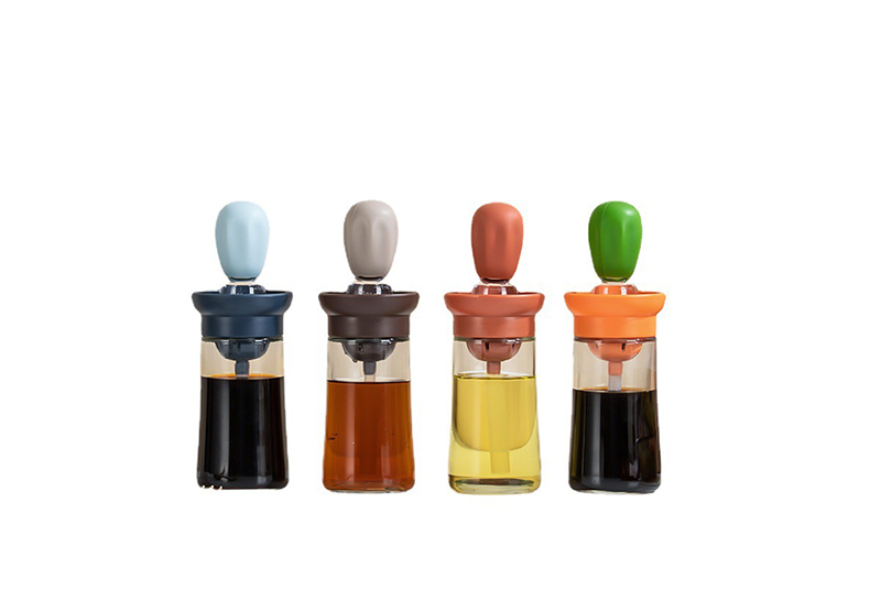 WISHOME 180ML Oil Dispenser Bottle with Silicone Brush Main Product Image