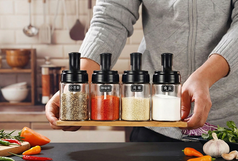 WISHOME All-In-One Kitchen Seasoning Container 