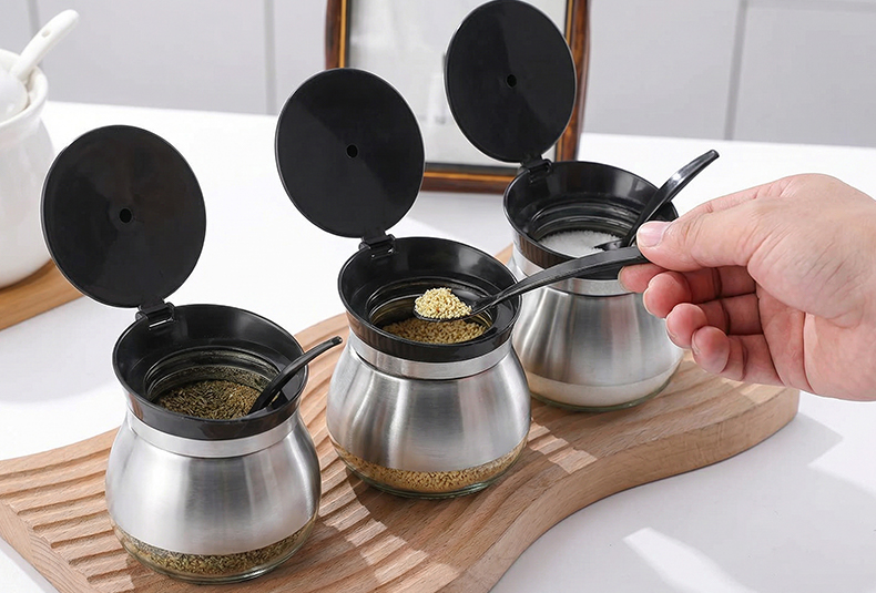 WISHOME Multifunctional Kitchen Seasoning Jar