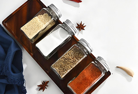 WISHOME Glass Seasoning Jar