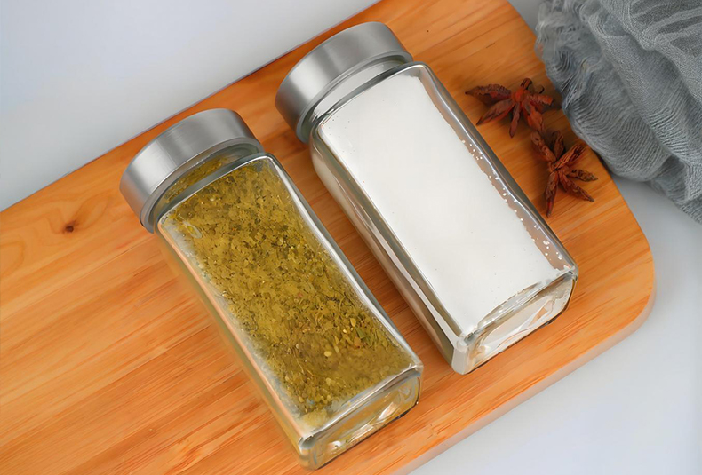 WISHOME Small Glass Condiment Bottle 