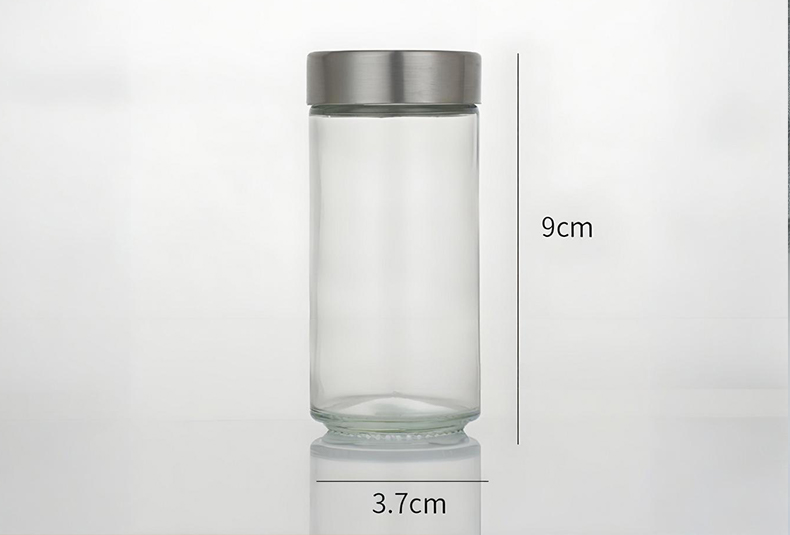 WISHOME Small Glass Condiment Bottle 