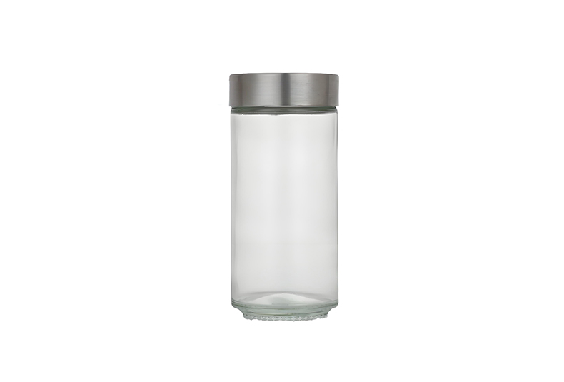 WISHOME Small Glass Condiment Bottle 
