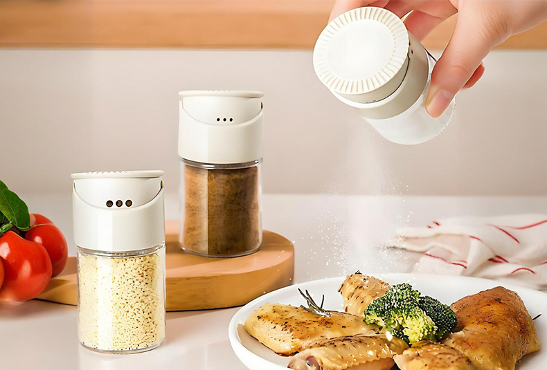 WISHOME Double-Caliber Salt Sprinkler