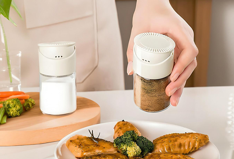 WISHOME Double-Caliber Salt Sprinkler