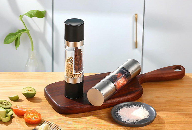 WISHOME Double-Grid Stainless Steel Grinder