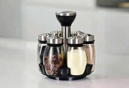  WISHOME Rotating 120ML Seasoning Jar Set