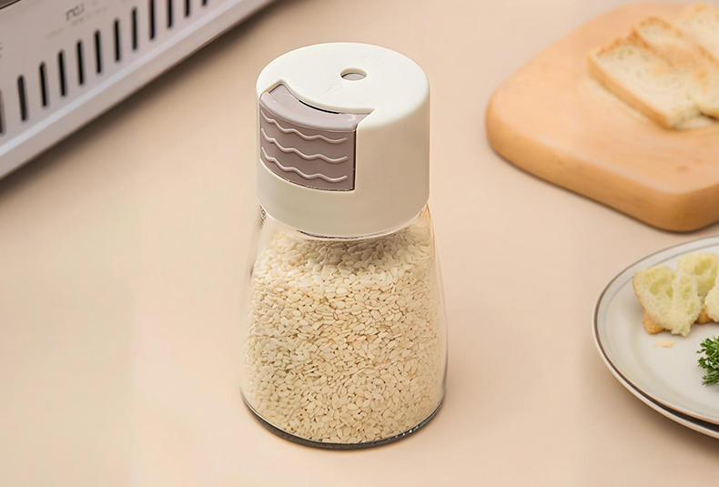 WISHOME 0.5g Quantitative One-Handed Seasoning Jar 