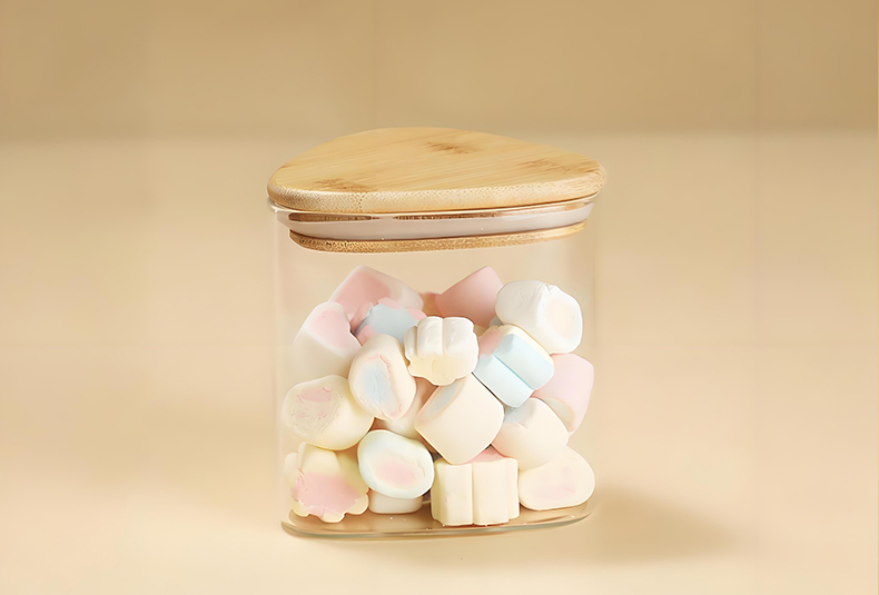 WISHOME Triangular High Borosilicate Glass Sealed Storage Jar Main Product Image