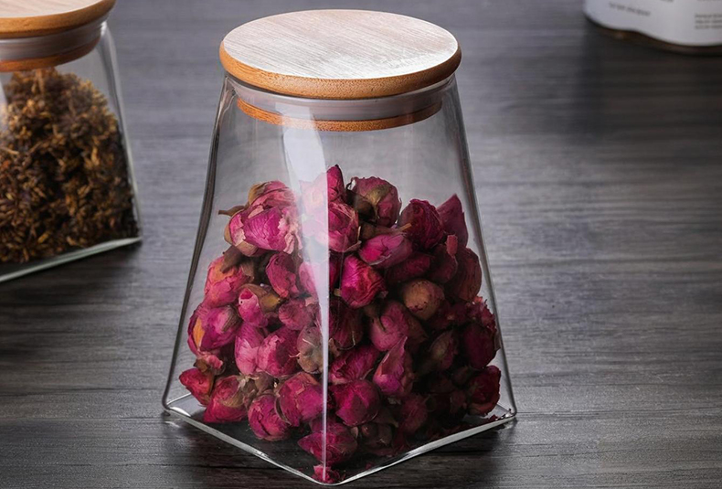 WISHOME Quadrangular High Borosilicate Glass Storage Jar Main Product Image