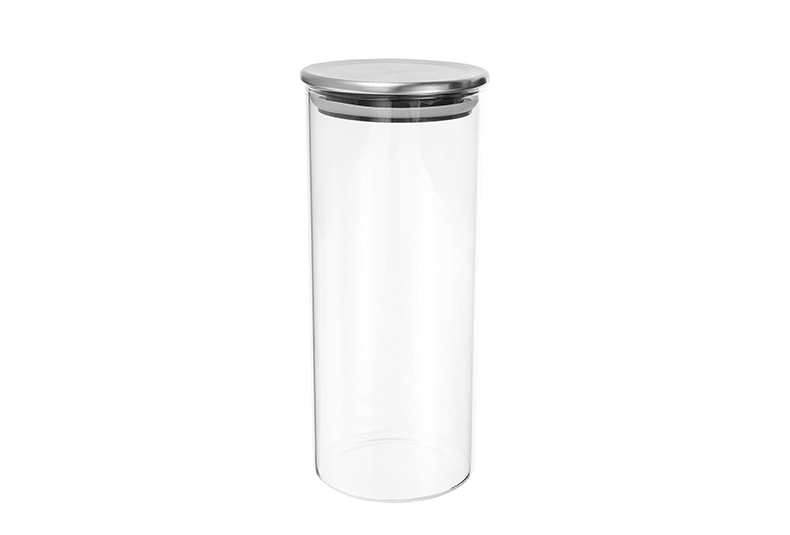 WISHOME 201 Stainless Steel Lid Borosilicate Glass Jar Main Product Image