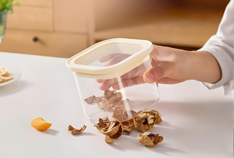 WISHOME Silicone - Glass Lid Square Glass Storage Jar Main Product Image