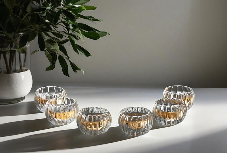 WISHOME Striped Borosilicate Glass Teapot Set Main Product Image