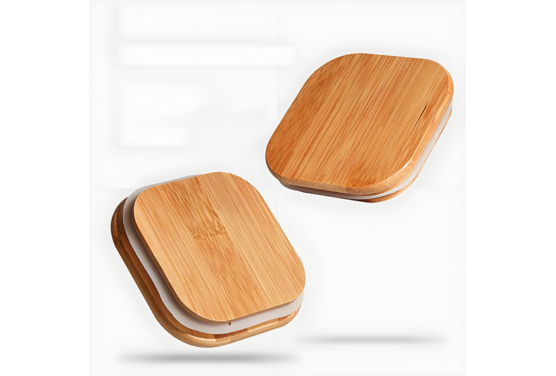 WISHOME Square Borosilicate Glass Storage Jar Set with Bamboo Lid Main Product Image