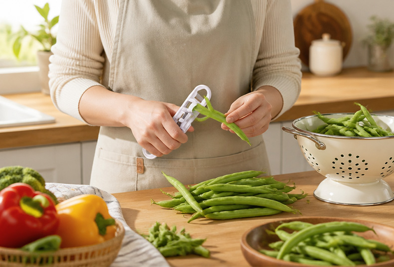 green bean and asparagus trimmer ABS vegetable end cutter