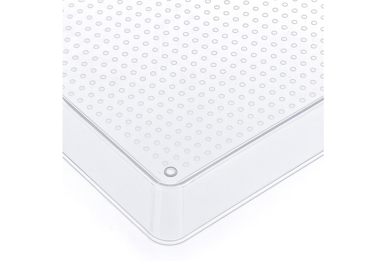 Compartmented PET cutlery tray showing slots for each utensil
