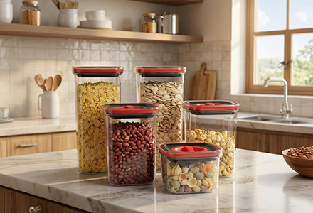 PET rotating storage jar