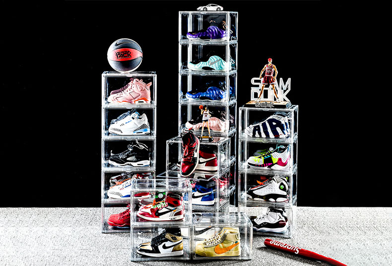 transparent shoe cabinet