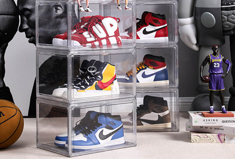 transparent shoe cabinet