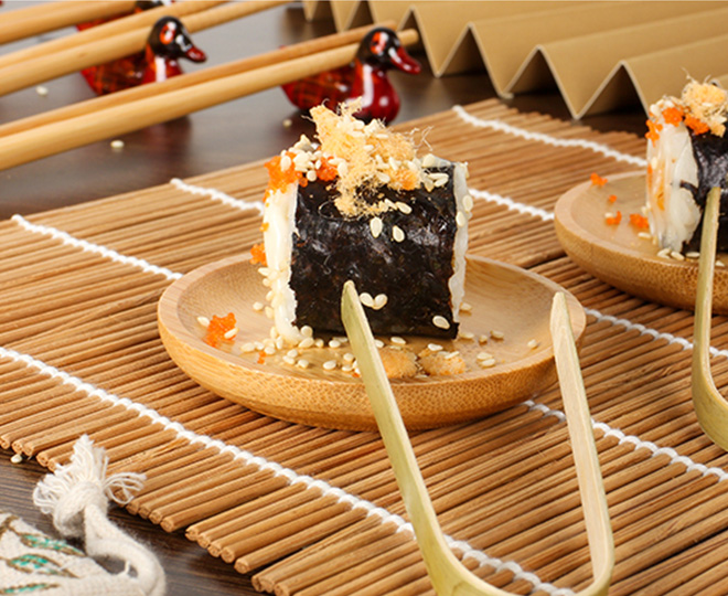 Bamboo sushi roll curtain 10 sets