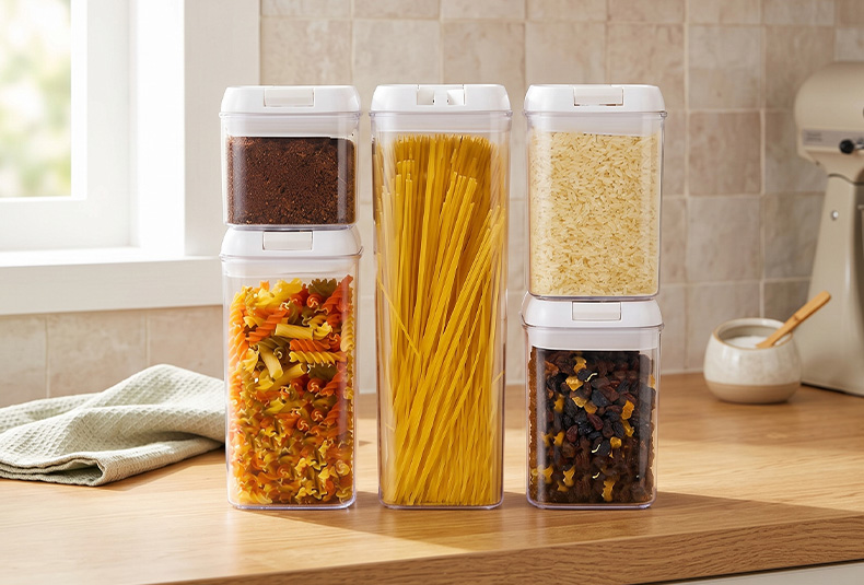 5pcs Food Storage Container white