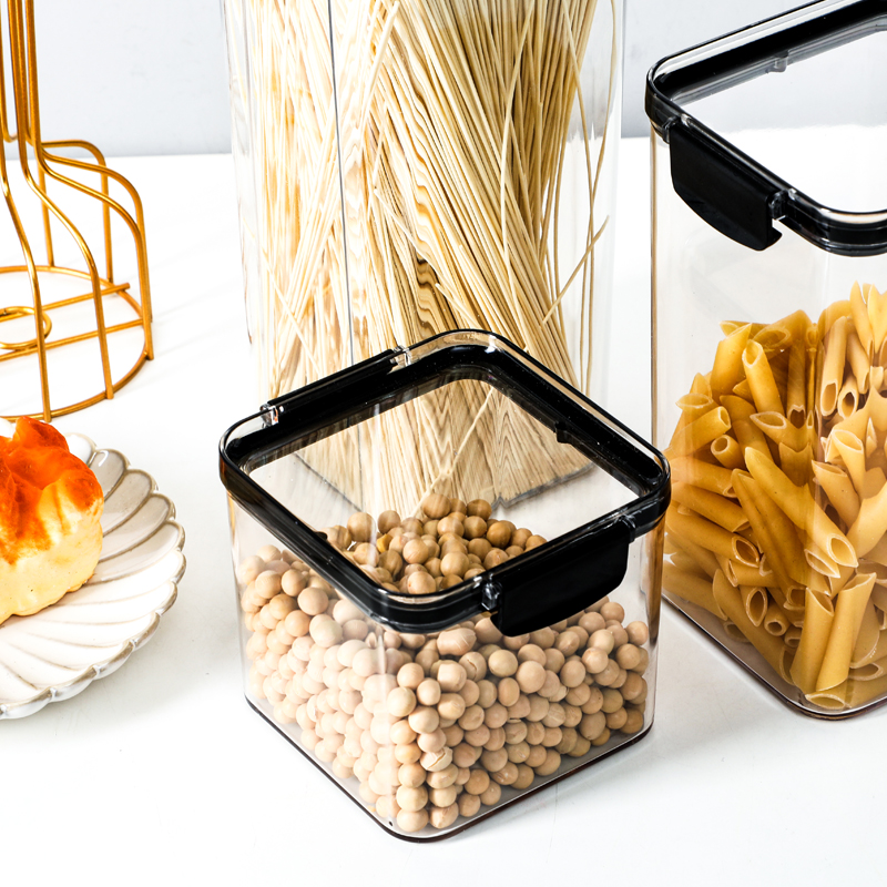 PET 6pcs Sealed Keeping Fresh Food Storage Container