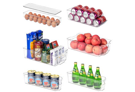 6pcs Set Refrigerator Storage Box