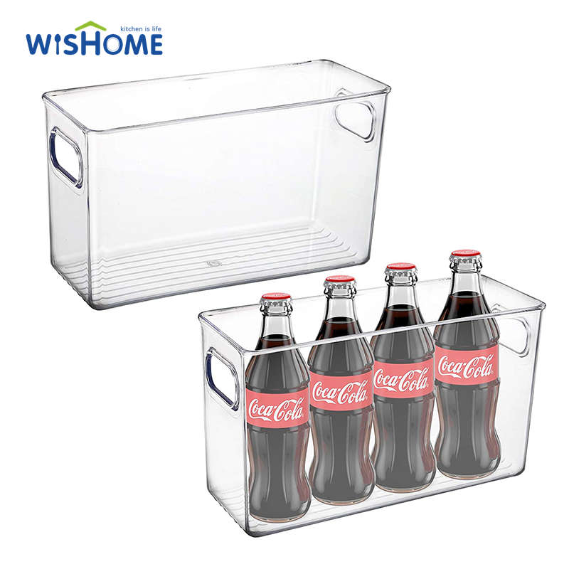 Deep Refrigerator Organizer Bins Stackable Freezer Organizer Clear Refrigerator Organizer Acrylic Fridge Bins