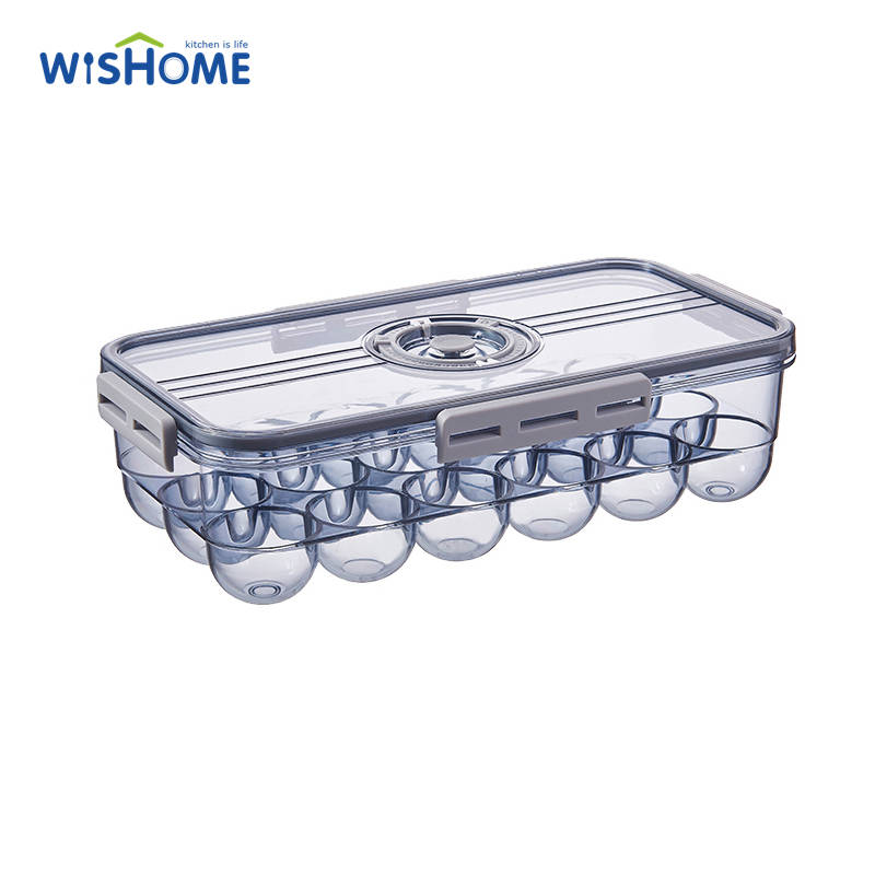 Clear Airtight Fresh Keeping 18 Egg Boxes Storage Container Freezer Storage Box Refrigerator Storage Jar Refrigerator Bins