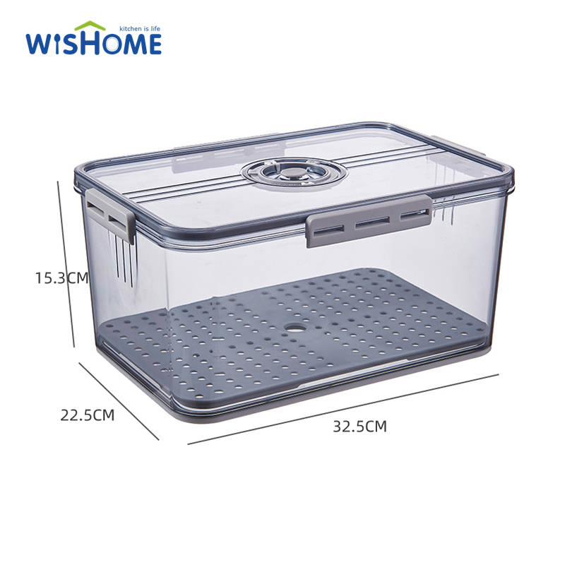 New Design Refrigerator Bins Timed Refrigerator Storage Box Multiple Food Storage Container Crisper Storage Box