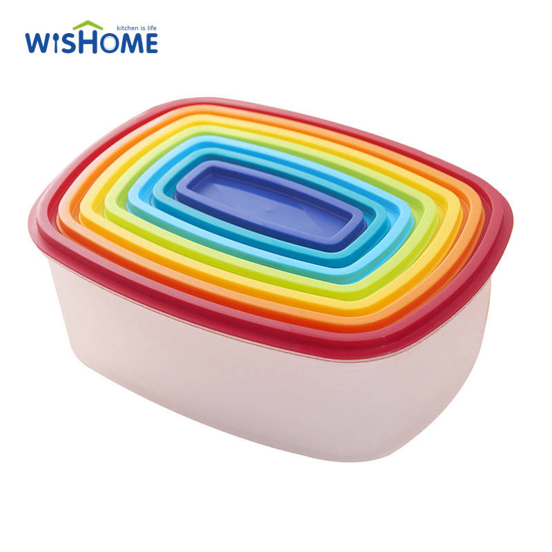 Wishome Hot Selling Food Storage Container Pantry Organization Refrigerator Fresh Kitchen Food Storage Box with Lid