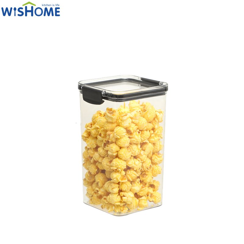 460ML/700ML/1300ML/1800ML Airtight Food Storage Containers Plastic PBA Free PET Kitchen Pantry Storage Containers